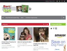 Tablet Screenshot of bartthedumpsterdog.com